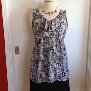 Motherhood Maternity Reptile Sleeveless Blouse